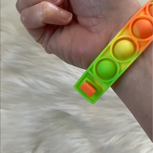 Neon Fidget Pop Sensory Bracelet - Picture 3 of 5